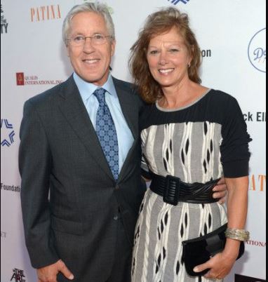 Wendy Pearl's ex-husband Pete Carroll and his present partner Glena Carroll